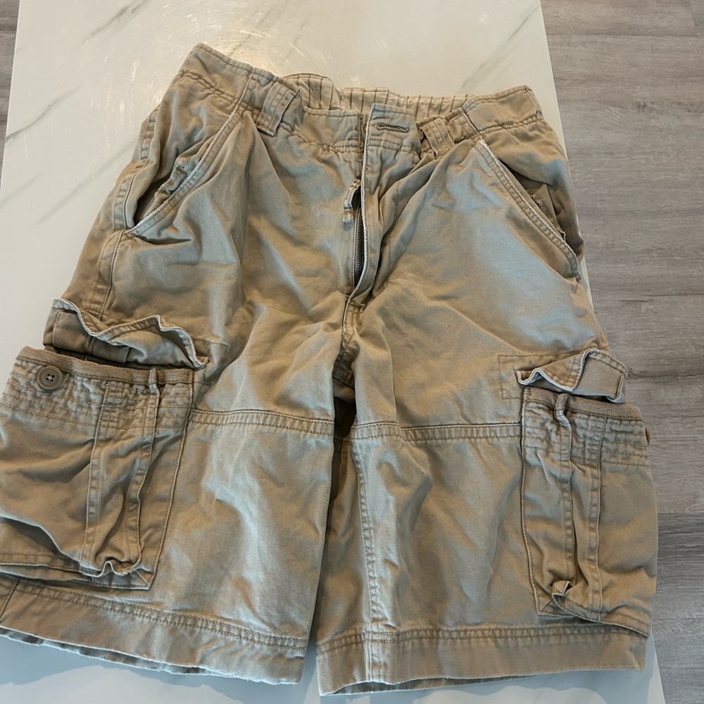 No Boundaries Men's Khaki Cargo Shorts
